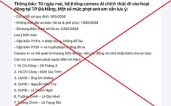 Không có chuyện sử dụng camera AI giám sát giao thông tại Đà Nẵng từ hôm nay