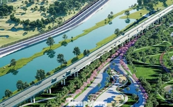 Hình ảnh thiết kế trục Đại lộ cảnh quan sông Hồng hơn 850 nghìn tỷ đồng