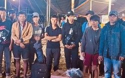 Mật phục ban đêm, Biên phòng Tây Ninh bắt giữ 13 người vượt biên từ Campuchia về Việt Nam