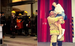 Xúc động trước tang lễ của lính cứu hỏa hy sinh trong đám cháy Hong Kong (Trung Quốc): Bạn gái 10 năm làm 1 việc đặc biệt