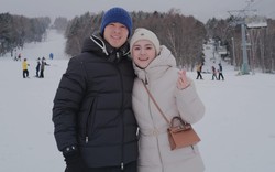 Duy Mạnh đưa ái nữ cựu chủ tịch CLB Sài Gòn đi ngắm tuyết, tung bộ ảnh cực tình, visual ai cũng đỉnh