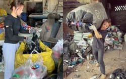 Bất ngờ với thân phận thật của cô gái 26 tuổi thu gom đồng nát kiếm 3 triệu/ngày