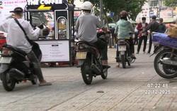 107 xe máy đi trên vỉa hè có biển số sau nhanh chóng nộp phạt nguội theo Nghị định 168