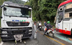 Xe đầu kéo mất phanh, gây tai nạn liên hoàn trên đèo Bảo Lộc