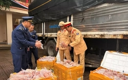 Phát hiện 200 kg bắp heo không nguồn gốc trên xe tải