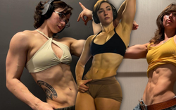 Cô gái mặt xinh như thiên thần nhưng nhìn bắp tay cuồn cuộn, body 6 múi săn chắc thì tất cả ngỡ ngàng