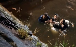 Khoảnh khắc sinh tử của 3 mạng người dưới kênh nước ở Bắc Gianh