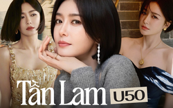 Tần Lam trẻ đẹp đầy khí chất, dù đứng, đi hay ngồi cũng làm 1 việc để giữ vòng eo A4, trẻ lâu phát hờn