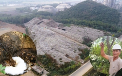 Núi rác khổng lồ gây ô nhiễm bên nhà máy xử lý rác xây 20 năm chưa xong