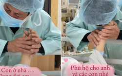 Xúc động khoảnh khắc người đàn ông vừa khóc vừa nói lời tạm biệt vợ, đưa ra quyết định cao cả