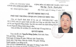 Truy nã Nguyễn Đăng Quân sinh năm 1986