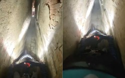 "Nghẹt thở" xem clip xe ôm công nghệ đi trong ngõ hẹp chỉ vừa 1 xe máy ở Hà Nội