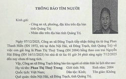 Khẩn: Tìm người mẹ sinh năm 2004 bế theo con trai gần 1 tháng tuổi rời nhà lúc 1h34 sáng, ai biết thông tin xin báo ngay số này