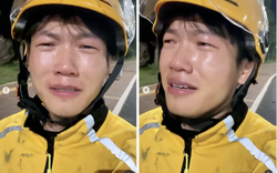 Đang giao đồ ăn, shipper bật khóc giữa đường, nức nở kể lại lý do khiến MXH lặng người