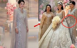 Đám cưới Tiên Nguyễn thành “thảm đỏ” thu nhỏ: Mẹ đẻ diện váy 600 triệu, mẹ chồng chọn thiết kế "made in Vietnam" tinh xảo