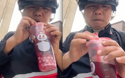 Shipper 50 tuổi lần đầu uống 1 cốc Mixue, thắc mắc về trân châu khiến dân mạng nghẹn ngào