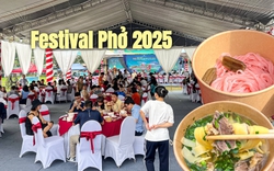 Thời tiết Hà Nội đang cực nắng nóng nhưng Festival Phở 2025 vẫn đông nghịt: Phở ngô, phở atiso độc lạ thu hút thực khách