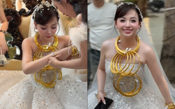 Cô dâu Thanh Hoá trĩu cổ nhận cả chục cây vàng trong ngày vui, tiết lộ nguyên nhân "chốt" cưới chỉ vỏn vẹn 15 ngày tìm hiểu