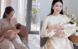 Lần đầu làm mẹ, Mai Ngọc được khen khéo chăm con: Tắm nắng đúng thời điểm, bé cứng cáp hơn từng ngày