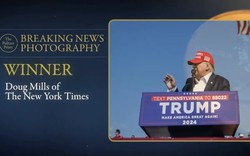 Bức ảnh chụp khoảnh khắc viên đạn sượt qua đầu ông Trump thắng giải Pulitzer danh tiếng
