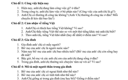 Sốc trước đề thi đánh giá năng lực tiếng Việt cho người nước ngoài: Đến người bản xứ còn hoa mắt, đúng là "phong ba bão táp"