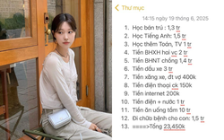 Bảng chi tiêu 12 dòng của cô vợ thất nghiệp khiến dân mạng chỉ biết cười trừ