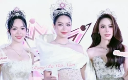 Hoa hậu Thanh Thủy đọ sắc hai á hậu trong ngày cuối nhiệm kỳ