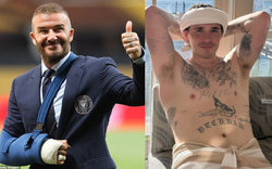 Quan hệ cha con nhà Beckham đã xấu tới mức: David bó bột tay, con cả bất hiếu chỉ mải khoe ảnh ở nhà vợ