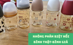 Bình sữa thương hiệu lớn nhưng giá chỉ vài chục: Đáng sợ là thật - giả đặt cạnh nhau cũng khó mà phân biệt được!