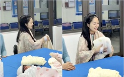 Sở hữu mặt mộc sau sinh đẹp như "thần tiên tỷ tỷ", sản phụ trẻ khiến dân tình rủ nhau truy lùng danh tính