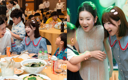 Ảnh nét căng Hòa Minzy dẫn Bo thúi đi sinh nhật con trai Quang Hải, màn đọ sắc với Chu Thanh Huyền mới gây sốt