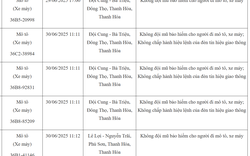 103 chủ xe máy có biển số sau nhanh chóng nộp phạt nguội theo Nghị định 168