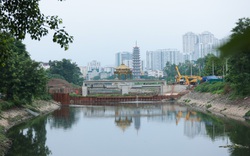Hà Nội: Cảnh tượng lạ trên sông Tô Lịch khiến ai cũng phải ngoái nhìn