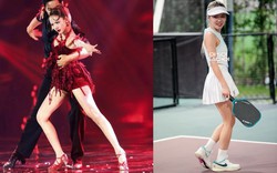 Em xinh Phương Ly khoe body nóng bỏng trên sân khấu, vào sân pickleball lại thành "chill girl", xinh bất chấp "cam thường"