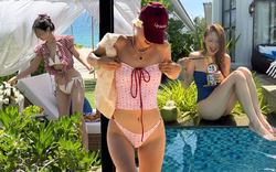 Gái Hàn nô nức khoe dáng check in ở biển Việt Nam, từng khung hình xinh hết nấc!