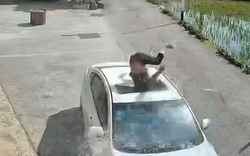 Ngã khỏi mái nhà, người đàn ông rơi trúng ô tô và cái kết