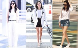 Son Ye Jin toàn mặc đồ siêu đơn giản ra sân bay, nhưng kỳ lạ là luôn đẹp và chuẩn mốt