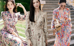 8 mẫu váy hoa dịu dàng, lãng mạn tựa tiết thời thu Hà Nội những ngày qua