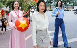 Hồng Diễm được khen không ngớt về nhan sắc tuổi 42, phong cách thời trang cực trẻ trung và thanh lịch