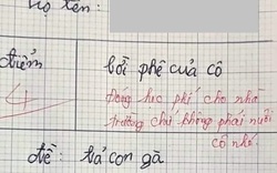 Học sinh lớp 3 viết văn tả gà, cô cho 4 điểm kèm lời phê: Lý do đằng sau khiến khán giả sửng sốt