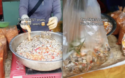 Bỏ 50.000 đồng mua món ốc lạ ở Việt Nam, khách Tây mỏi nhừ tay vì ăn mãi không xong