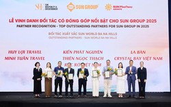 Ngọc Thạch Travel được Sun Group vinh danh "Đối tác xuất sắc 2025 tại Sun World Bà Nà Hills"