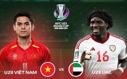 Link xem U23 Việt Nam vs U23 UAE đá tứ kết U23 châu Á lúc 22h30 hôm nay