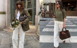 Phụ nữ Pháp diện quần ống rộng với 5 mẫu áo, ai thích style đơn giản càng nên tham khảo