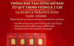 Vàng 0,1 chỉ đang hot: Bảo Tín Mạnh Hải thông báo dừng bán từ ngày mai tại cửa hàng này