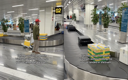 Khách Tây dán mắt vào 1 thứ trên băng chuyền sân bay: "Không cần nói cũng biết là bạn đã đến Việt Nam rồi"