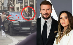 Bắt tận tay David Beckham xé bỏ giấy phạt kẹp trên Rolls Royce giá 21 tỷ khi đưa Victoria đi mua sắm