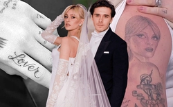 70 hình xăm của Brooklyn Beckham đều liên quan đến vợ