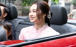 Khung hình cực hiếm của con dâu cả nhà tỷ phú trong lễ cưới Phương Nhi