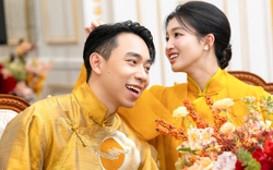 Hé lộ bên trong lễ hằng thuận của Phương Nhi và Minh Hoàng: Rước dâu bằng xe VF9 mui trần, cặp đôi tình tứ không rời